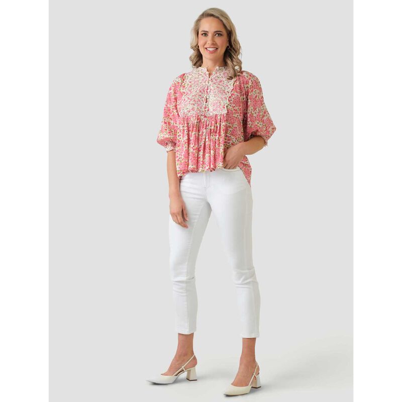 byTiMo Cotton Slub Blouse image number 3